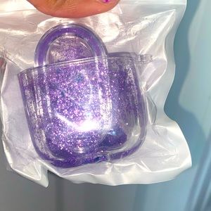 Quicksand Purple Glitter AirPod Case
